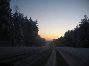Дороги в Токсово зимой